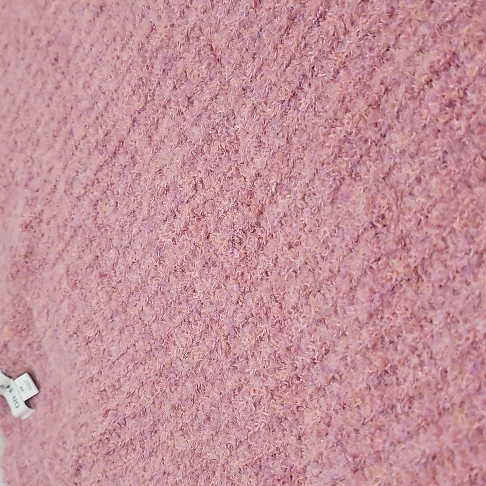 MACY'S ON 34TH WOMEN'S PLUS SIZE MARLED BOUCLE KNIT SWEATER NWT DUSTY PINK 3X - Picture 5 of 5